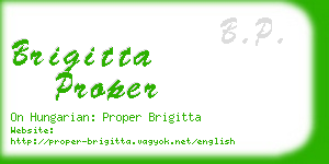 brigitta proper business card